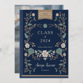 Afstuderen van bibliotheekboek Foto Aankondiging (Voorkant / Achterkant)