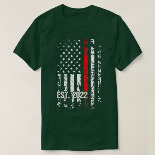Afstuderen van brandweerman Red Line Fire Academy T-shirt (Design voorkant)