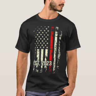 Afstuderen van brandweerman Shirt Red Line Fire Ac