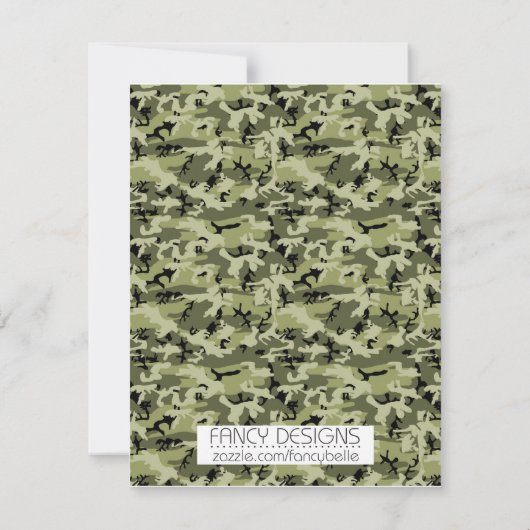 Afstuderen van Camouflage Kaart (Achterkant)