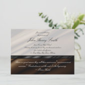 Afstuderen van chocolade-zijde Uitnodiging/aankond Kaart (Staand voorkant)