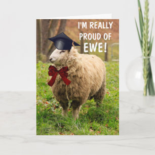 Afstuderen van Classy Sheep Kaart