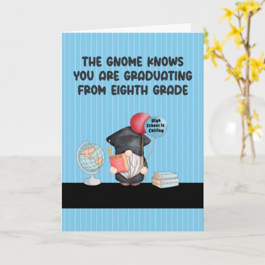 Afstuderen van de achtste graad met de Kaart van G (Gele Bloem)