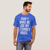 Afstuderen van de advocatenfaculteit Gift Attorney T-shirt (Voorkant volledig)
