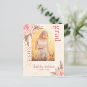 Afstuderen van de begrotingsblush pampas gras dank (Staand voorkant)