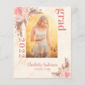 Afstuderen van de begrotingsblush pampas gras dank (Voorkant)