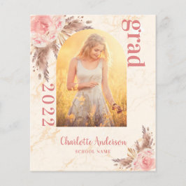 Afstuderen van de begrotingsblush pampas gras dank