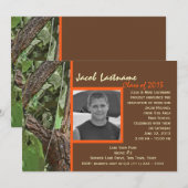 Afstuderen van de bosbouw kaart (Voorkant / Achterkant)