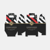 Afstuderen van de brandweer Rood Line Flag Fire Ac Bedankdoosjes (Uitgevouwen)