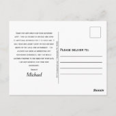 Afstuderen van de brandweeracademie Foto Hartelijk Briefkaart (Achterkant)