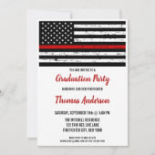 Afstuderen van de brandweerman Thin Red Line Fire  Kaart (Voorkant)