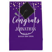 Afstuderen van de categorie Paars 2021 Medium Cadeauzakje (Achterkant)