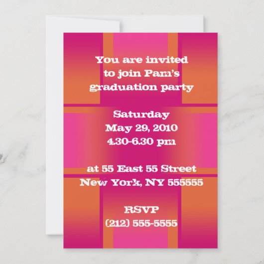 Afstuderen van de Circle Oranje uitnodiging van 20 (Achterkant)