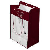 Afstuderen van de Farmaceutische School Middelgrot Medium Cadeauzakje (Voorkant Gekanteld)