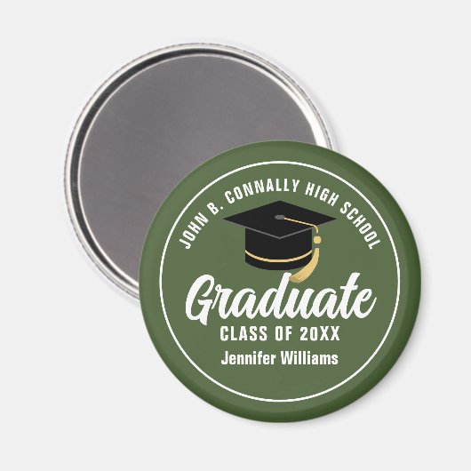 Afstuderen van de Groene Militaire School van het  Magneet (Voorkant / Achterkant)