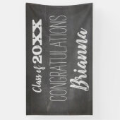 Afstuderen van de klasse Chalkboard van 2019 met t Spandoek (Verticaal)