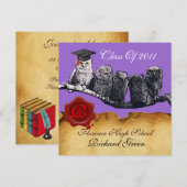 AFSTUDEREN VAN DE LEERWEG WAX SEAL MONOGRAM KAART (Voorkant / Achterkant)