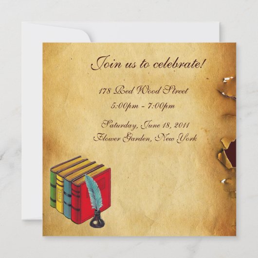 AFSTUDEREN VAN DE LEERWEG WAX SEAL MONOGRAM KAART (Achterkant)