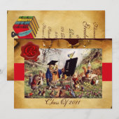 AFSTUDEREN VAN DE LEERWEG WAX SEAL MONOGRAM KAART (Voorkant / Achterkant)