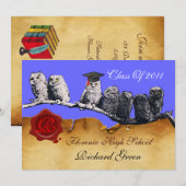 AFSTUDEREN VAN DE LEERWEG WAX SEAL MONOGRAM KAART (Voorkant / Achterkant)