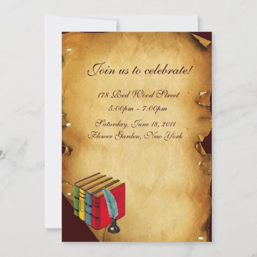 AFSTUDEREN VAN DE LEERWEG WAX SEAL MONOGRAM KAART (Achterkant)