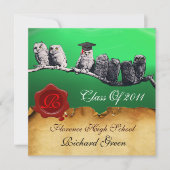 AFSTUDEREN VAN DE LEERWEG WAX SEAL MONOGRAM KAART (Voorkant)