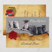 AFSTUDEREN VAN DE LEERWEG WAX SEAL MONOGRAM KAART (Voorkant / Achterkant)