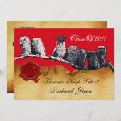 AFSTUDEREN VAN DE LEERWEG WAX SEAL MONOGRAM KAART (Voorkant / Achterkant)