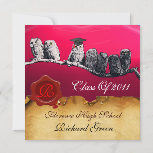 AFSTUDEREN VAN DE LEERWEG WAX SEAL MONOGRAM KAART