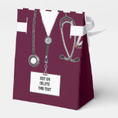 Afstuderen van de medische faculteit bedankdoosjes (Achterkant)