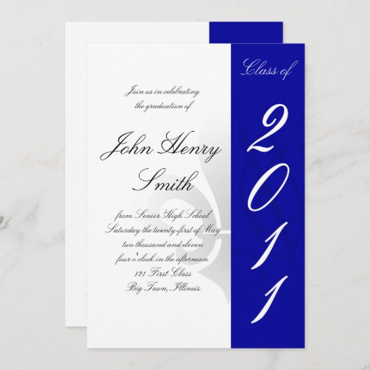 Afstuderen van de middelbare school kaart (Voorkant / Achterkant)