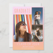 Afstuderen van de middelbare school voor meisjes aankondiging (Voorkant)