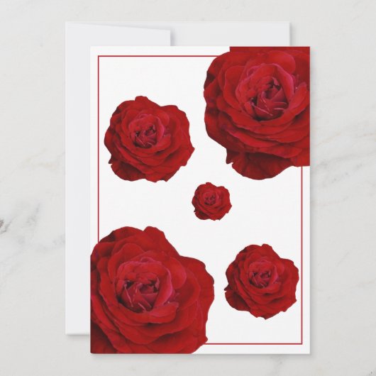 Afstuderen van de moderne witte en rode rozenapoth kaart (Achterkant)