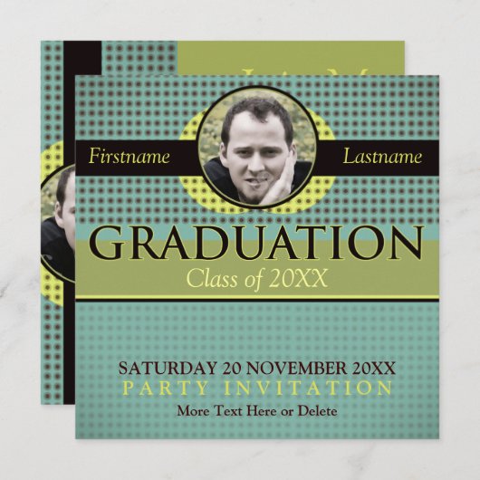 Afstuderen van de Natuur, vers, met fotouitnodigin Kaart (Voorkant / Achterkant)