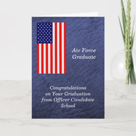 Afstuderen van de OCS-luchtmacht Kaart (Voorkant)