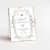 Afstuderen van de pastelbloem poster