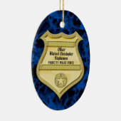 Afstuderen van de politie van het badge-marmer keramisch ornament (Rechts)