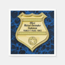 Afstuderen van de politie van het badge-marmer