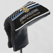 Afstuderen van de politieacademie Thin Blue Line F Golfheadcover (3/4 voorkant)