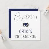 Afstuderen van de Politieacademie van de douane Kaart (Voorkant / Achterkant in situ)