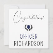 Afstuderen van de Politieacademie van de douane Kaart (Voorkant)