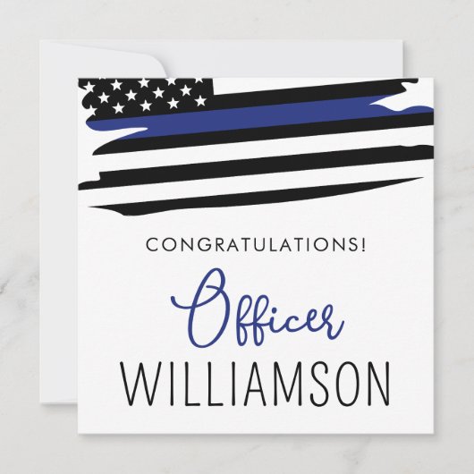 Afstuderen van de Politieacademie van de douane Kaart (Voorkant)