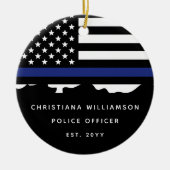 Afstuderen van de Politieacademie van de douane Keramisch Ornament (Voorkant)