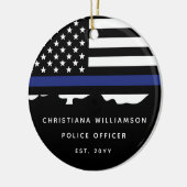 Afstuderen van de Politieacademie van de douane Keramisch Ornament (Links)