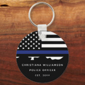 Afstuderen van de Politieacademie van de douane Sleutelhanger (Voorkant)