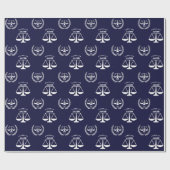 Afstuderen van de rechtenfaculteit cadeaupapier (Vlak)