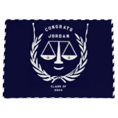 Afstuderen van de rechtenfaculteit groot cadeauzakje (Voorkant)