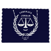 Afstuderen van de rechtenfaculteit groot cadeauzakje (Achterkant)