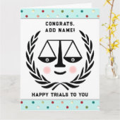 Afstuderen van de rechtenfaculteit kaart (Gele Bloem)