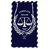 Afstuderen van de rechtenfaculteit klein cadeauzakje (Voorkant)